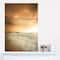 Designart - Beautiful Brown Beach at Sunset - Large Beach Canvas Wall Art